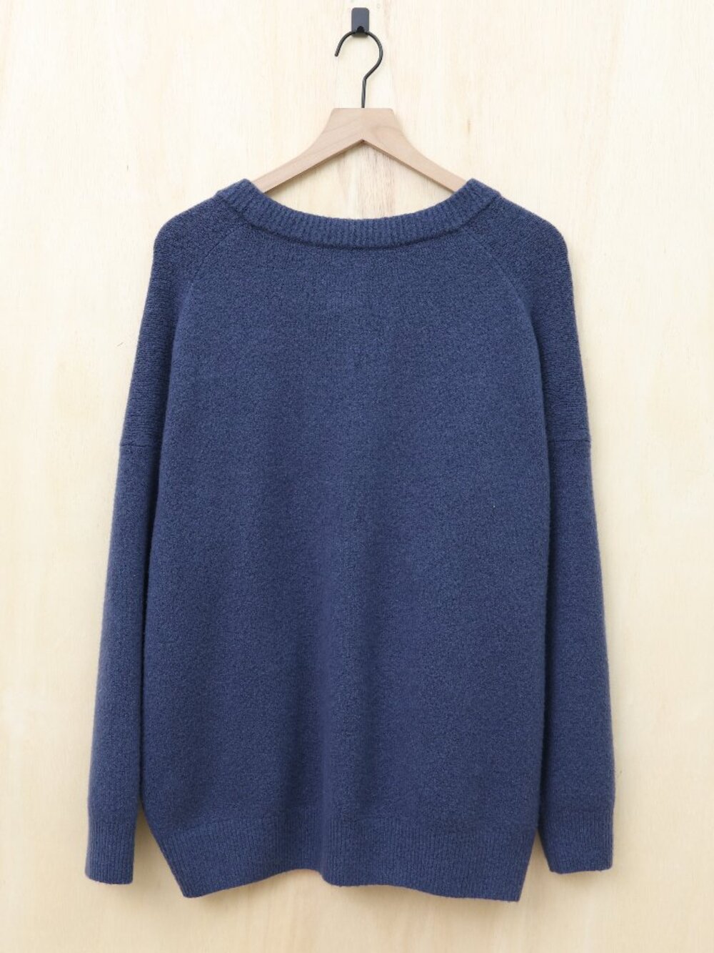 Abercrombie & Fitch Long‎ Sleeve Henley Jumper in Navy XL - Picture 3 of 4